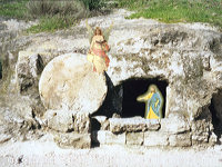 Tomb, Angel and Jesus